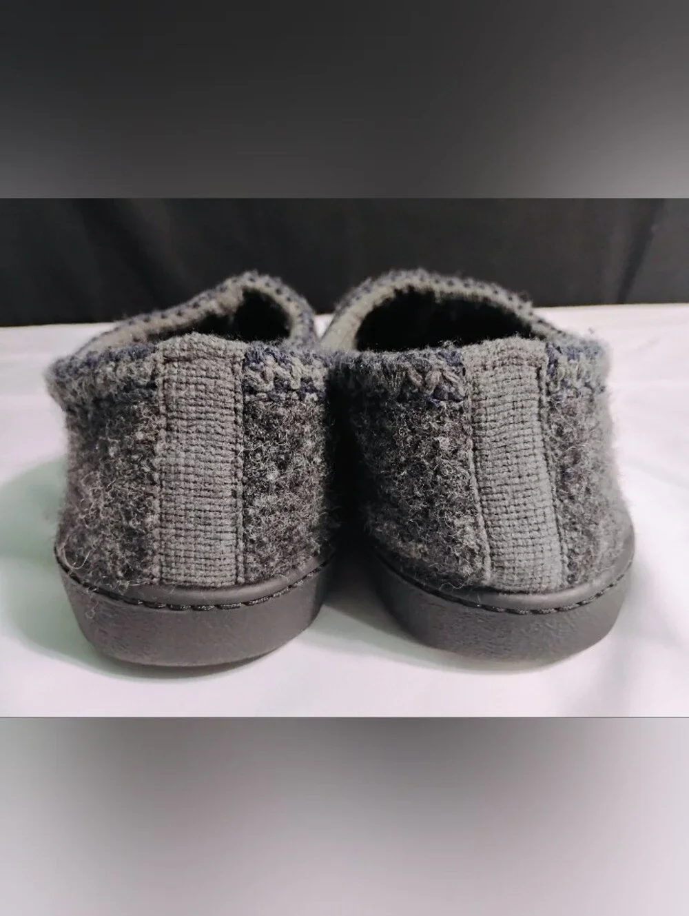 Haflinger Germany Felted Wool Gray Slippers Shoes Men's US Size 12.5/13 EUR 47